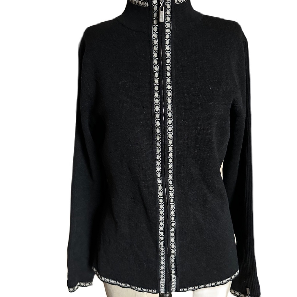 Antropologie Neve Long Sleeve Zip Up Wool Sweater. Size Medium